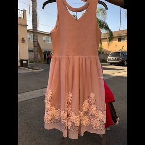 Spring pink dress